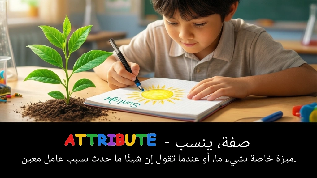 Arabic Illustration for attribute